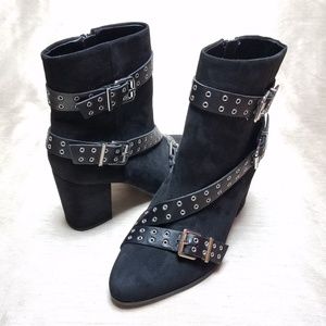 Lane Bryant Ankle Boots with Strap Accents, sz 9